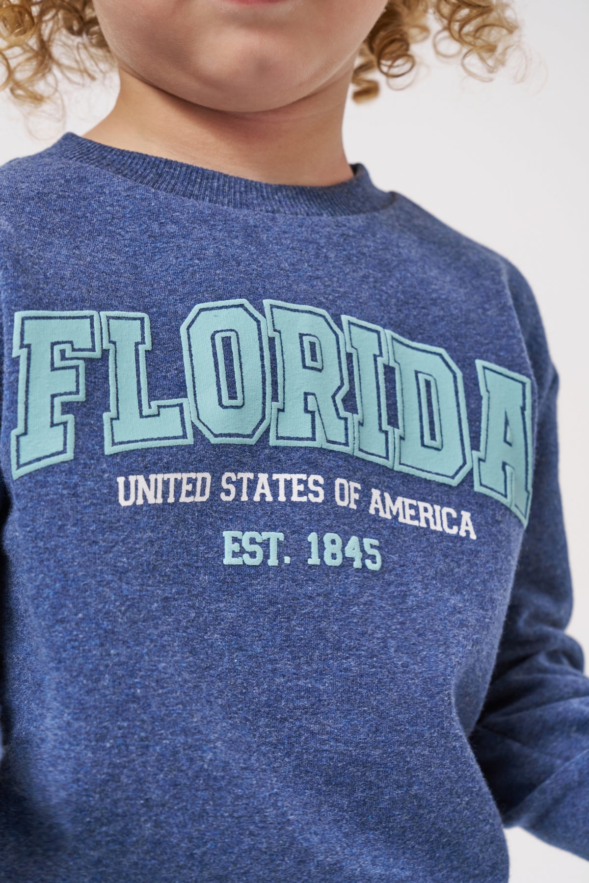 Erkek Çocuk 2 İplik Şardonlu Pamuklu Florida Eşofman Takımı Lacivert