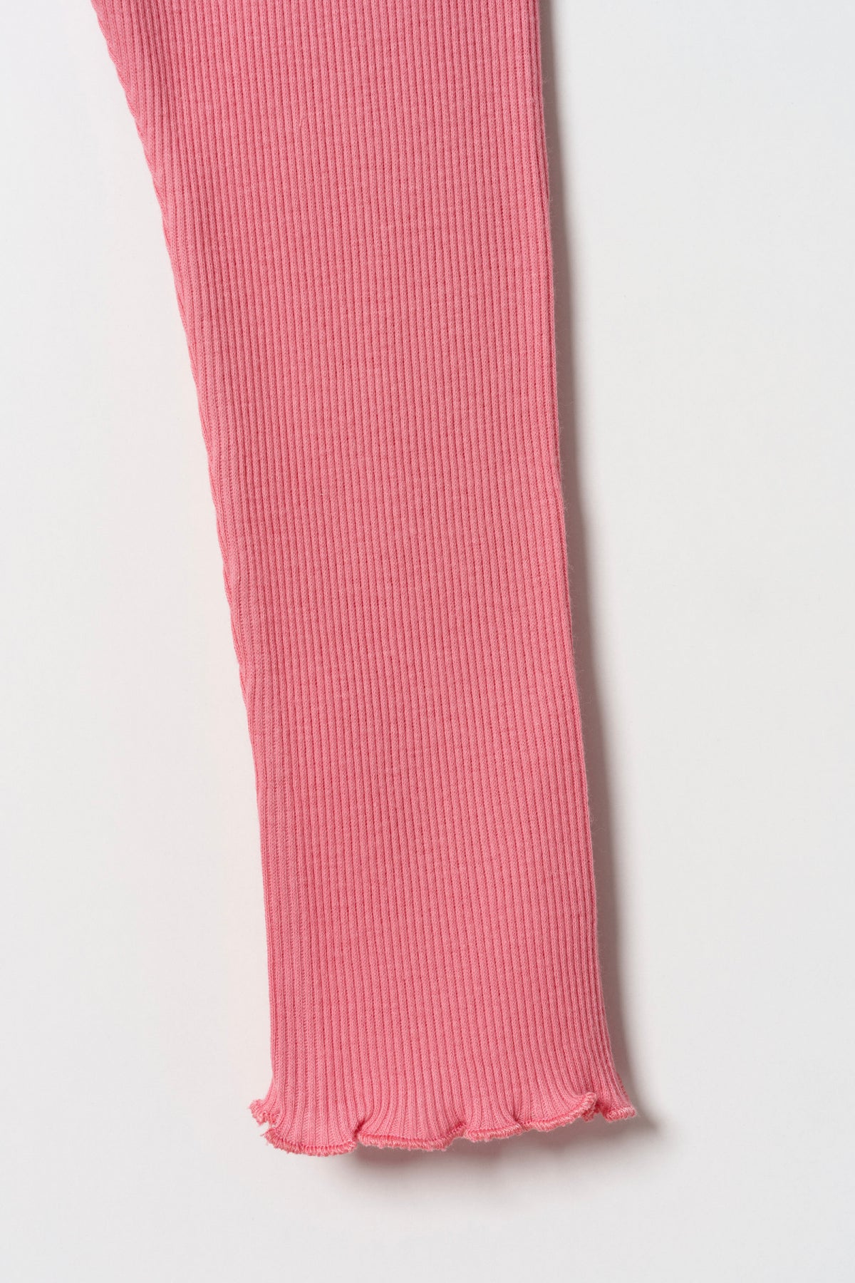 Kız Çocuk Fırfır Detaylı Tayt Pembe