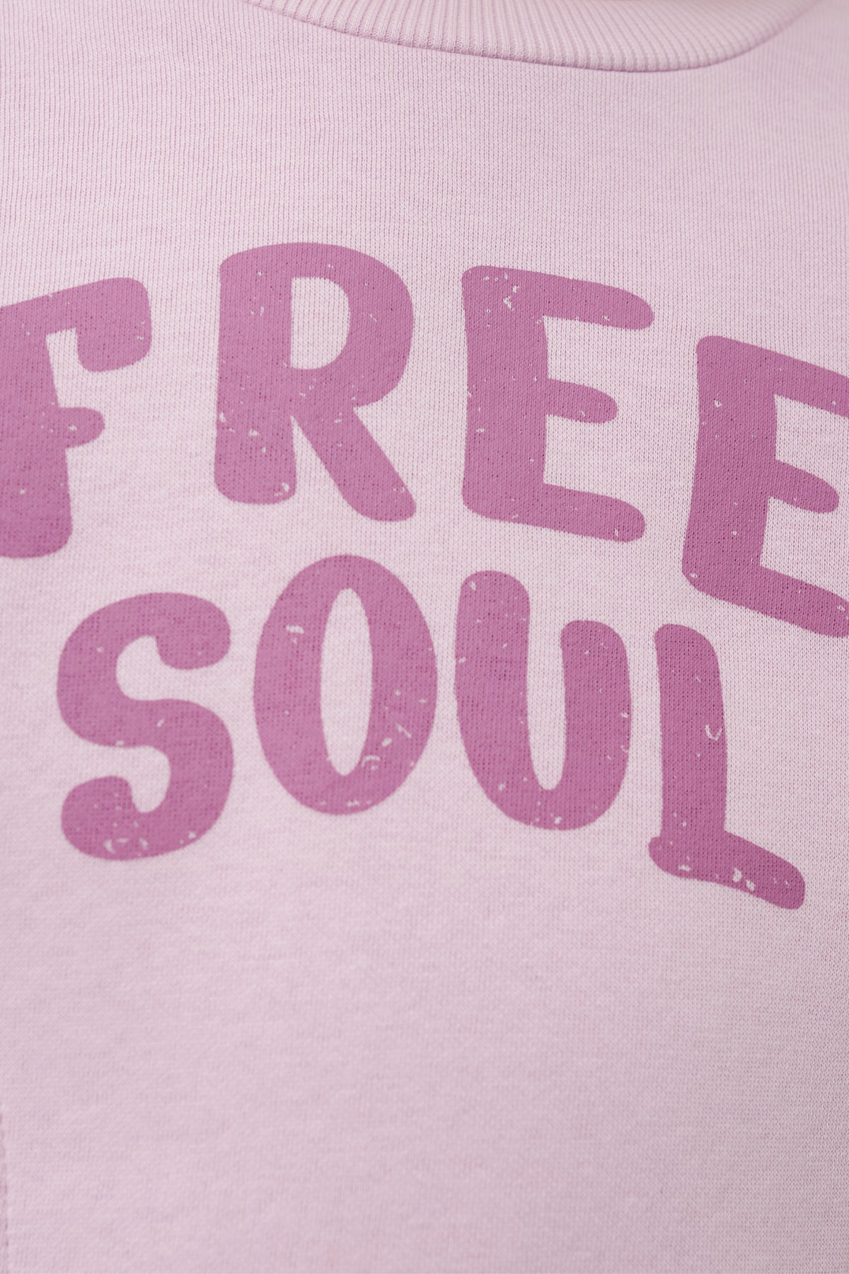 Kız Çocuk Free Soul Baskılı Taytlı İkili Takım Soft Lila