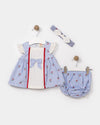 CHERRY STRIPED 3 PCS WHOLASALE BABY GIRL OUTFIT SET